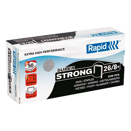 Rapid SuperStrong - box of 5000 staples - 26/8+