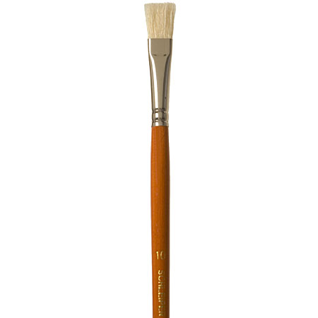 Schleiper Brush series 2020 - white hog bristle - flat - long handle