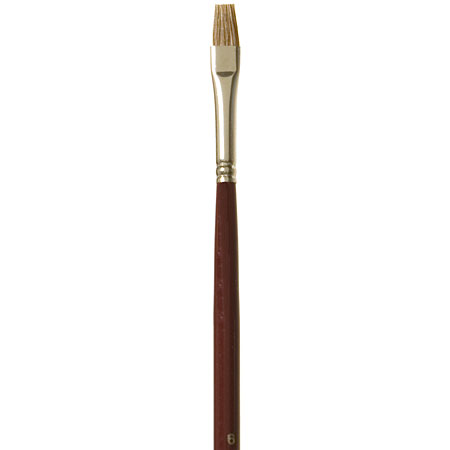 Schleiper Brush series 2027 - ox-ear hair - flat - long handle