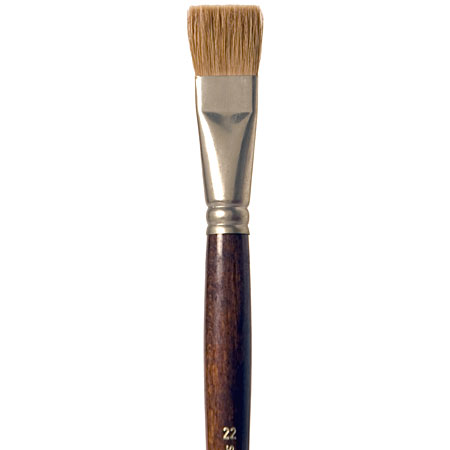 Schleiper Brush series 2053 - kolinsky sable - flat - long handle