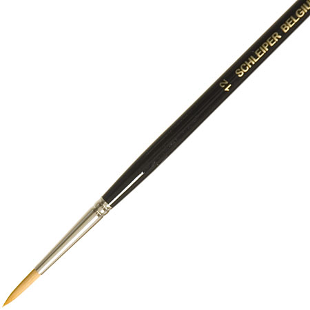 Schleiper Brush series 2056 - golden synthetic - round - long handle
