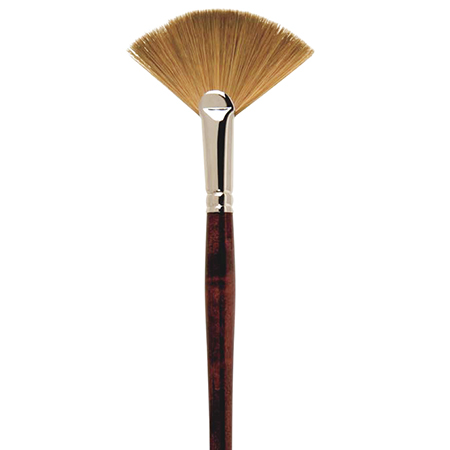 Schleiper Pinceau série 2513 - kolinsky synthétique - forme éventail - manche court