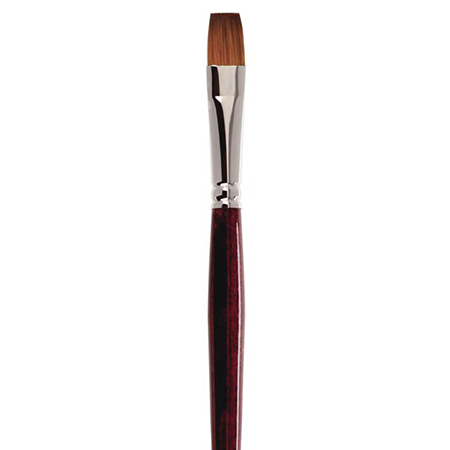 Schleiper Pinceau série 2517 - kolinsky synthétique - forme plate - manche court