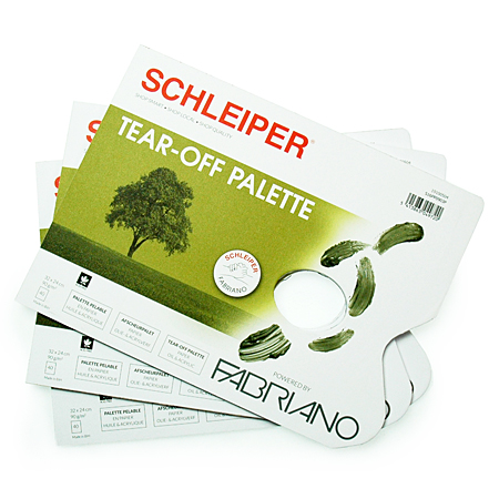 Schleiper Tear-off palette - 40 sheets pad 90g/m² - 24x32cm