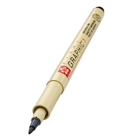 Sakura Pigma Graphic1 - pen with pigmented ink - bullet tip (1mm) - black
