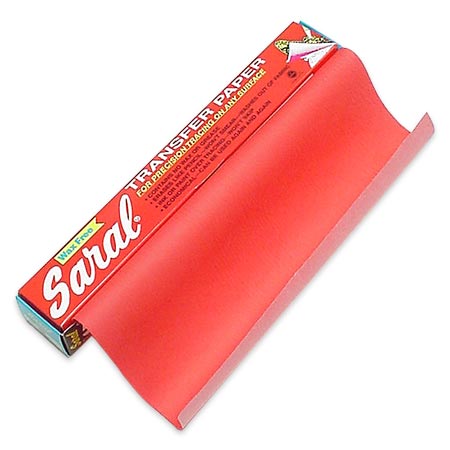 Saral Papier transfert - rouleau 31,6cmx3,66m - rouge