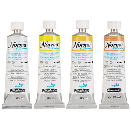 Schmincke Norma Blue - huile extra-fine - diluable à l'eau - tube 35ml