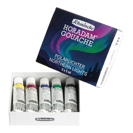Schmincke Horadam - extra-fijne plakkaatverf - assortiment van 5 tubes van 5ml