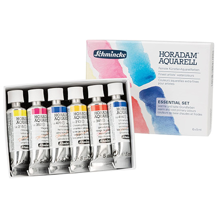 Schmincke Horadam Essential Set - extra-fine watercolour - cardboard box - 6x5ml tubes