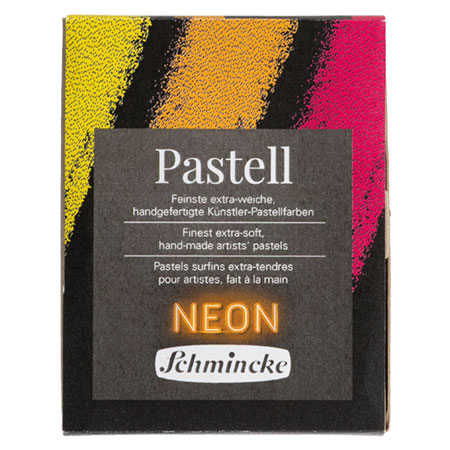 Schmincke Pastell Neon - étui en carton - assortiment de 3 pastels fluorescents