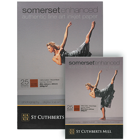 Somerset Enhanced - 100% cotton paper for digital print - 225g/m² - box of 25 sheets - textured