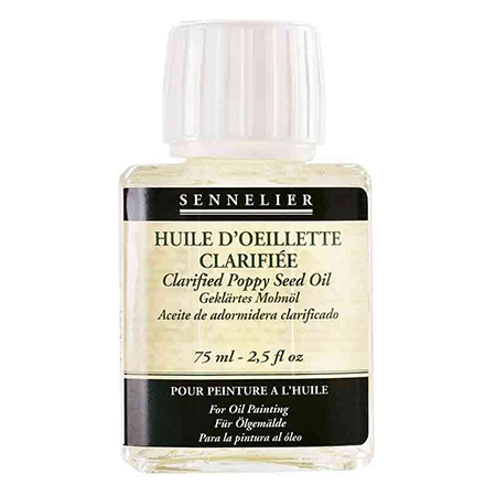 Sennelier Gebleekte papaverolie - flacon 75ml