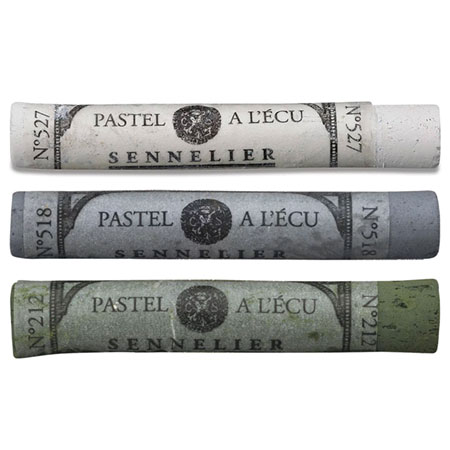 Sennelier Pastel à l'écu - pastel tendre surfin - tons gris, noirs & blancs