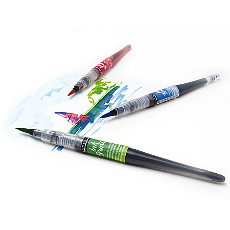 Sennelier Ink Brush - aquarelleerbare stift - gepigmenteerde inkt - penseelpunt