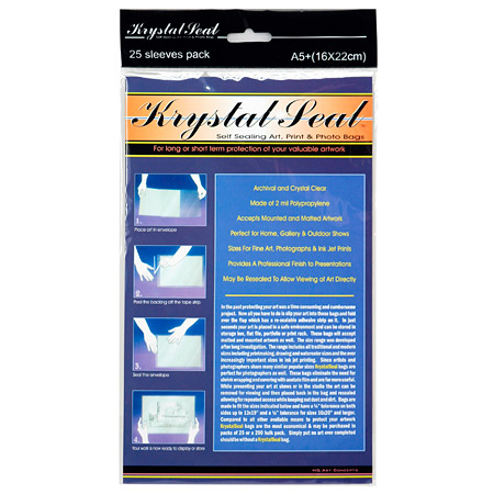 Seawhite Krystal Seal - paquet de 25 pochettes non acide refermables