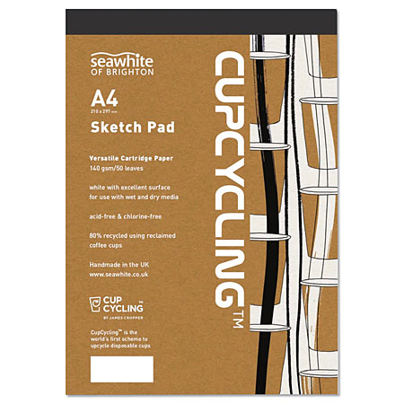 Seawhite CupCycling - sketch pad - 50 sheets recycled paper - 140g/m²