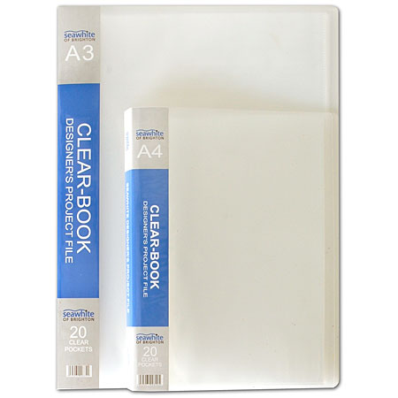 Seawhite Clear-Book - presentatiemap - transparante PP omslag - vaste tassen