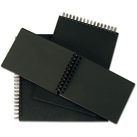 Seawhite Display Book - wire-bound book - black hard cover - 40 black sheets - 220g/m²