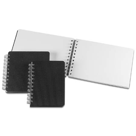 Seawhite Euro Microline - wire-bound sketchbook - black microline cover - 50 sheets 160g/m²