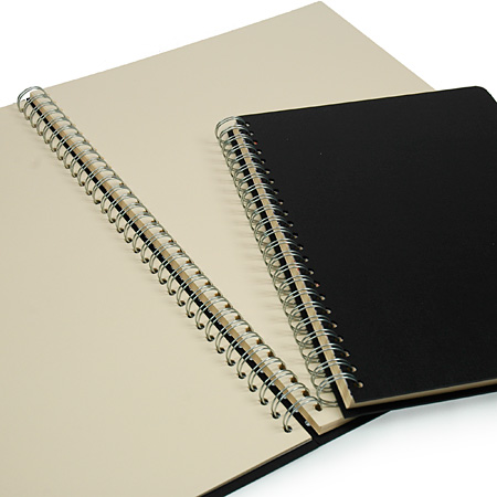 Seawhite Euro Pop - wire-bound sketchbook - black hard cover - 50 ivory sheets 150g/m²
