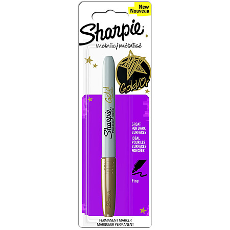 Sharpie Metallic - permanent marker - blister pack - fine bullet tip