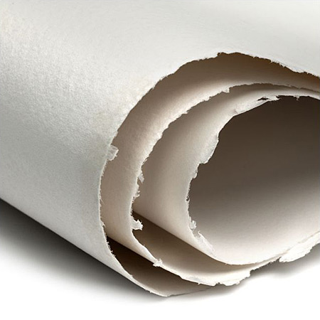 Legion Paper Stonehenge Aqua - papier aquarelle 100% coton - feuille 56x76cm - 2 bords frangés