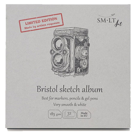 SM-LT Art Limited Edition Lay Flat - tekenalbum (bristolpapier) - 32 vellen 185gr/m² - 14,8x14,8cm