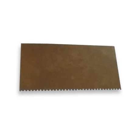 Solargil Estèque en métal - rigide - rectangulaire - dentelée - 155x70mm