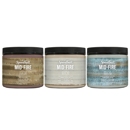 Speedball Mid-Fire Flux - émail prêt à l'emploi - température moyenne - effets coulé - pot 473ml