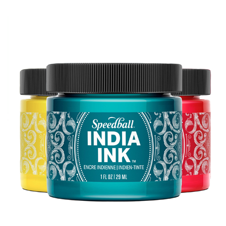Speedball India Ink - encre de chine - couleurs