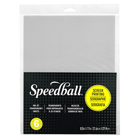 Speedball Paquet de 6 feuilles PVC pour imprimante jet d'encre - 20x28cm