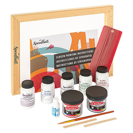 Speedball Screenprinting Intermediate Kit - complete kit voor zeefdruk op textiel