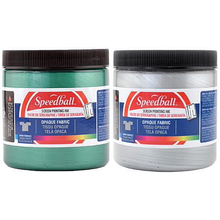 Speedball Encre de sérigraphie pour tissu - à base d'eau - opaque - pot 236ml