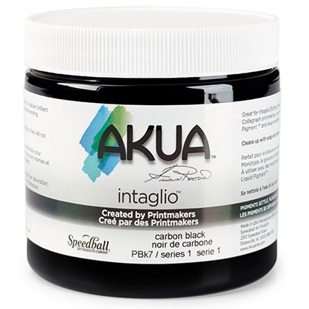 Speedball Akua - intaglio ink - water washable - 473ml jar - carbon black
