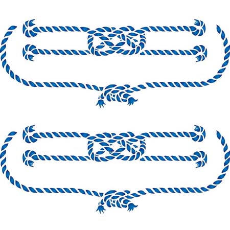 Spectrum Stencil - 30x19cm - rope & knots