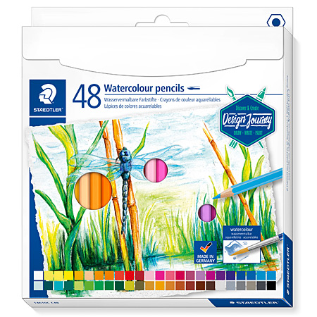 Staedtler Design Journey - cardboard box - assorted watercolour pencils