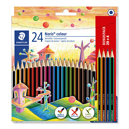 Staedtler Noris Colour - cardboard box - assorted colour pencils