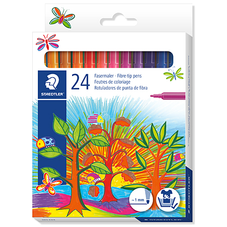 Staedtler Noris 325 - étui en carton - assortiment de feutres de coloriage