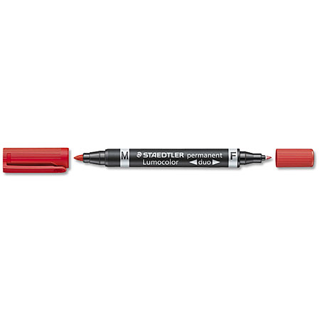 Staedtler Lumocolor Duo Permanent Marker - universal marker - refillable - fine & medium tips (0,6 & 1,5mm)
