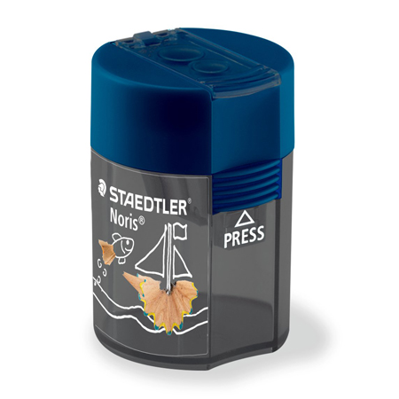 Staedtler Noris - double metal sharpener - plastic tank - diameters 8,2 & 10,2mm