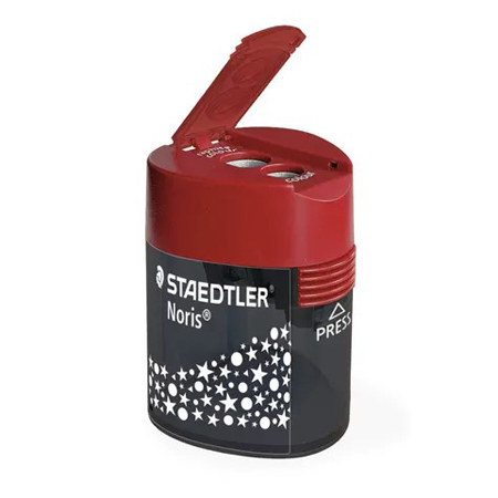 Staedtler Noris - double metal sharpener - plastic tank - diameters 8.2 & 10.2mm