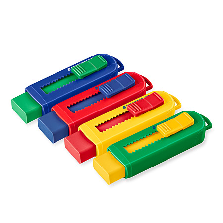 Staedtler Eraser with plastic sleeve - assorted colours