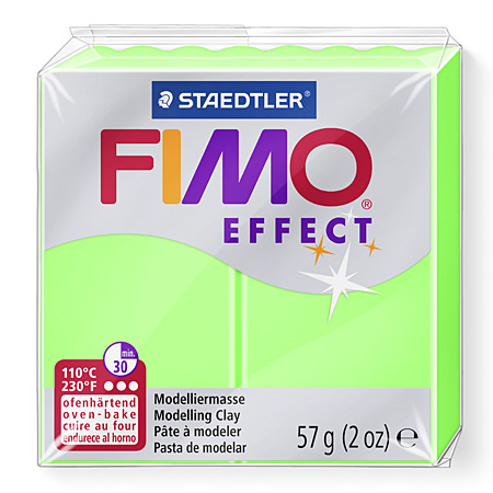 Staedtler Fimo Effect - polymer clay - block 56g - neon colours