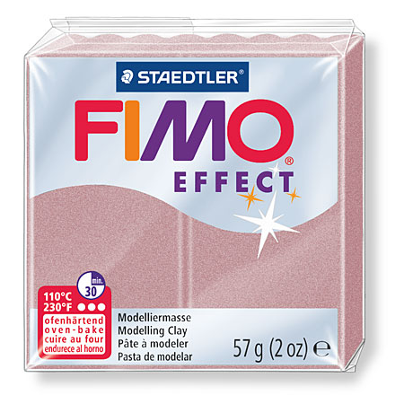 Staedtler Fimo Effect - pâte à modeler à cuire - bloc 56g - couleurs nacrées