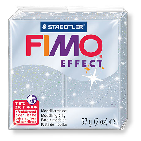 Staedtler Fimo Effect - polymer clay - block 56g - glitter colours