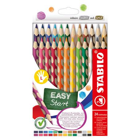 Stabilo Easy Colors - assorted colour pencils for left and right handed