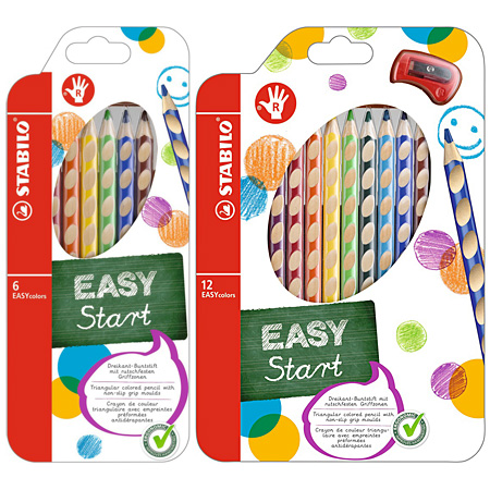 Stabilo EASYcolors - cardboard wallet - assorted ergonomic colour pencils