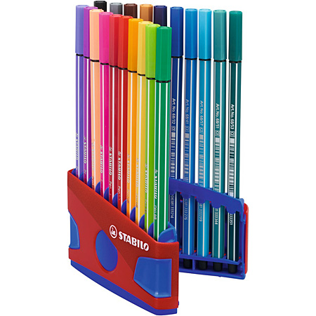 Stabilo Pen 68 Colorparade - plastic doos - assortiment van 20 markers