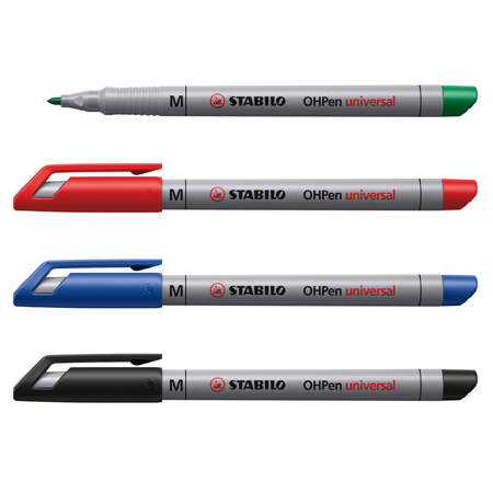Stabilo OHPen Universal - feutre universel effaçable - pointe moyenne (1mm)