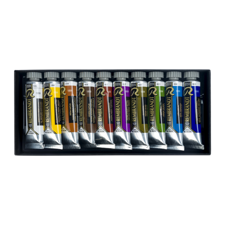 Talens Rembrandt Set - assortiment de tubes 15ml d'huile extra-fine